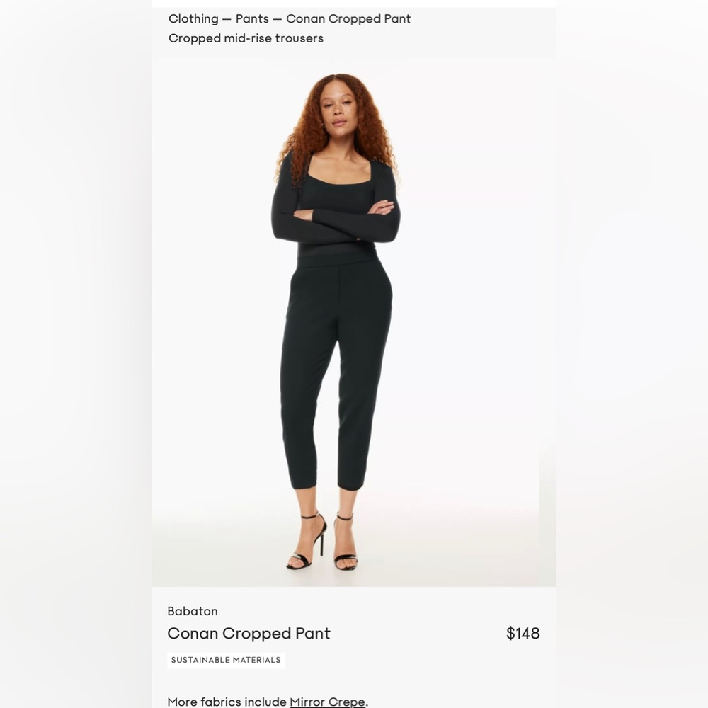 Babaton Conan Cropped Pant #99354
